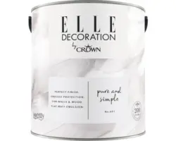 ELLE Decoration Wandfarbe Matt No. 601 Pure & Simple 2,5 L