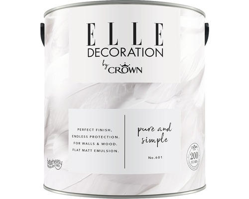 ELLE Decoration Wandfarbe Matt No. 601 Pure & Simple 2,5 L