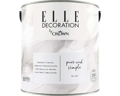 ELLE Decoration Wandfarbe Matt No. 601 Pure & Simple 2,5 L