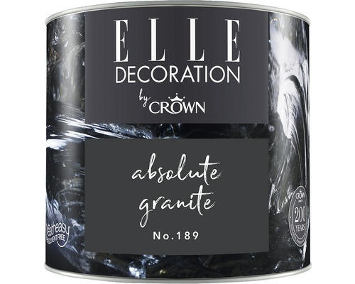 ELLE Decoration Wandfarbe Matt No. 189 Abs. Granite 125 ml