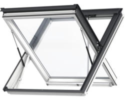 VELUX Schwingfenster Rauchabzugsfenster GGL 134X98 Kiefer endlackiert weiß UK04