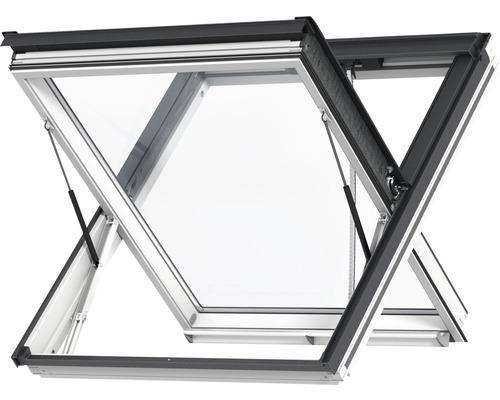 VELUX Schwingfenster Rauchabzugsfenster GGL 134X140 Kiefer endlackiert weiß UK08