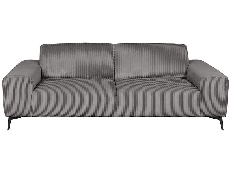 Sofa 2.5 Plätze GOZER Stoff dunkelgrau