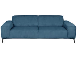 3er Sofa GOZER Stoff blau