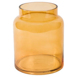 Vase aus braunem Glas