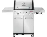 Hornbach Char-Broil Gasgrill Professional PRO S 3 3-Brenner Edelstahl inkl. Ablage, Deckelthermometer, Fettauffangschale, Seitenablage, Warmhalterost, Grillrost Gusseisen