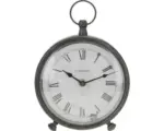 Hornbach Tischuhr Metall grau Ø 16,5 cm