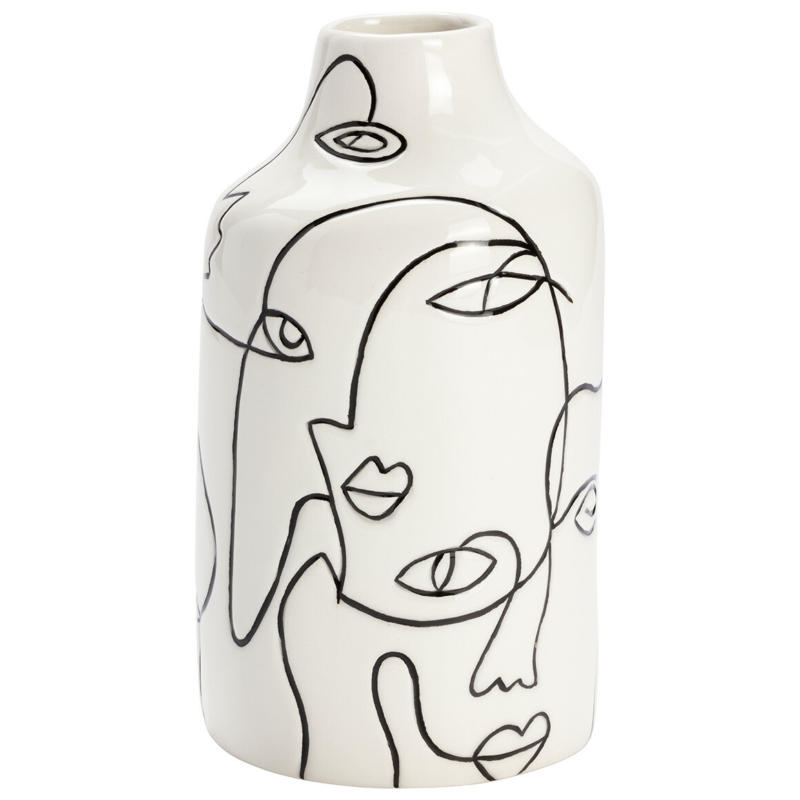 Vase mit abstraktem Gesicht (Nur online)