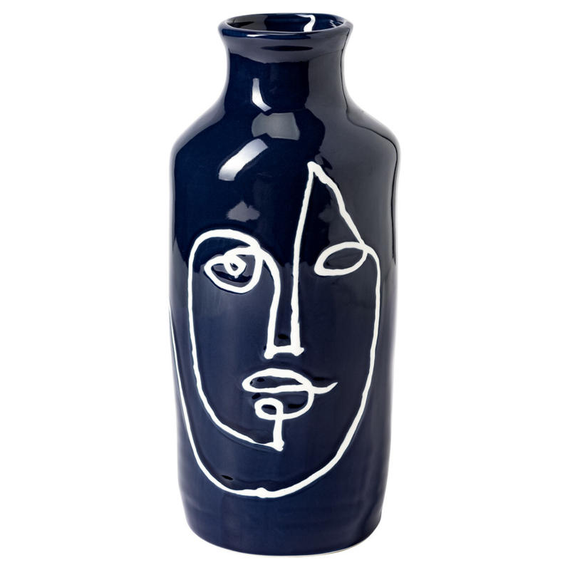 Vase mit abstraktem Gesicht (Nur online)