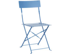 Chaise de jardin BARCELONA Métal bleu clair