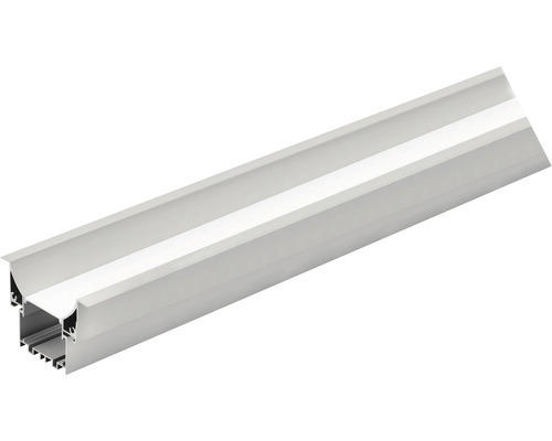 Einbauprofil Diffuser Opal Recessed Profile 3 2000 mm alufarben-weiß