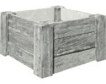 Hornbach Beton Hochbeet Cube Antik grau mit vormontiertem Gewinde 120 x 120 x 69 cm