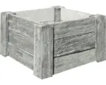 Hornbach Beton Hochbeet Cube Antik grau mit vormontiertem Gewinde 120 x 120 x 69 cm