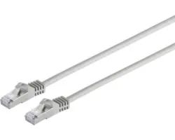 Datenkabel RJ 45 Patchkabel-Flachkabel CAT 6 10 m grau