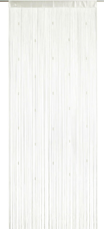 Fadenstore Perle in Weiss ca. 90x245cm