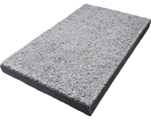 Mauerabdeckung Flach lava anthrazit CRUSH® 49 x 25 x 4 cm