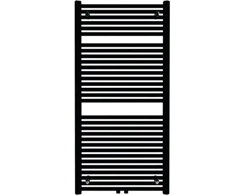 Badheizkörper Rotheigner Classic-M 1215x600 mm schwarz matt mit Mittelanschluss