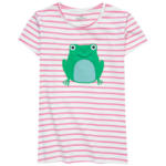 Ernsting's family Mädchen T-Shirt mit Frosch-Applikation - bis 22.05.2024
