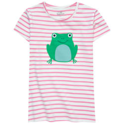 Mädchen T-Shirt mit Frosch-Applikation