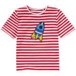 Ernsting's family Jungen T-Shirt mit Raketen-Applikation - bis 15.05.2024