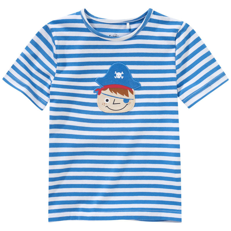 Jungen T-Shirt mit Piraten-Applikation