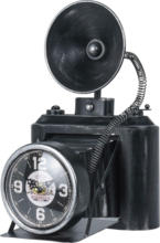 Mömax Tischuhr Kamera in Schwarz