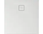 Hornbach Extraflache Rechteck-Duschwanne Breuer Modern Line Q72 Steinoptik weiß 100x100x4 cm