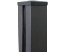Alupfosten GroJa Flex/Lumino mit Kappe DB703 zum Einbetonieren 7 x 7 x 240 cm anthrazit