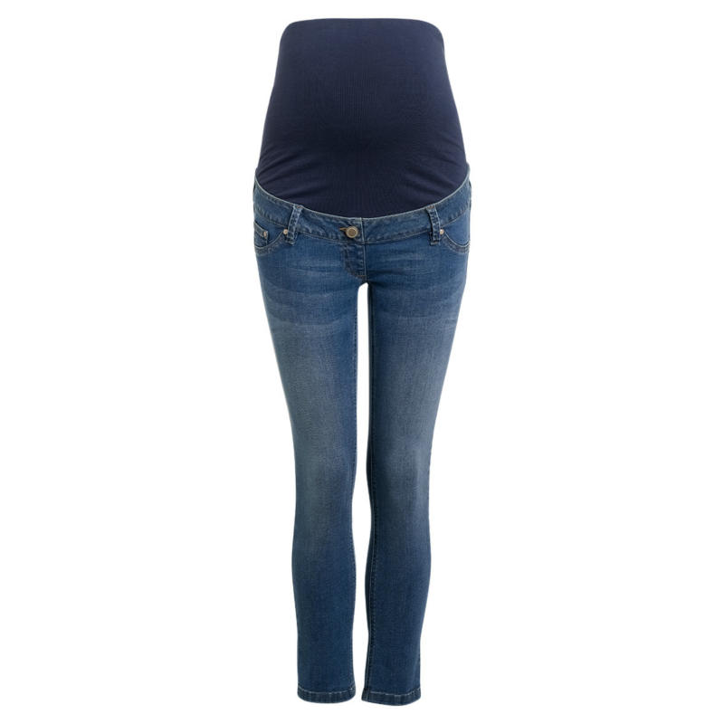 7/8 Damen Umstands-Slim-Jeans