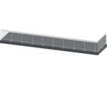 Hornbach Pertura Geländer-Komplettset Triton anthrazit L-Form Aluminium für Bodenmontage 11,5 m