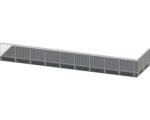 Hornbach Pertura Geländer-Komplettset Triton taupe L-Form Aluminium für Seitenmontage 11,5 m