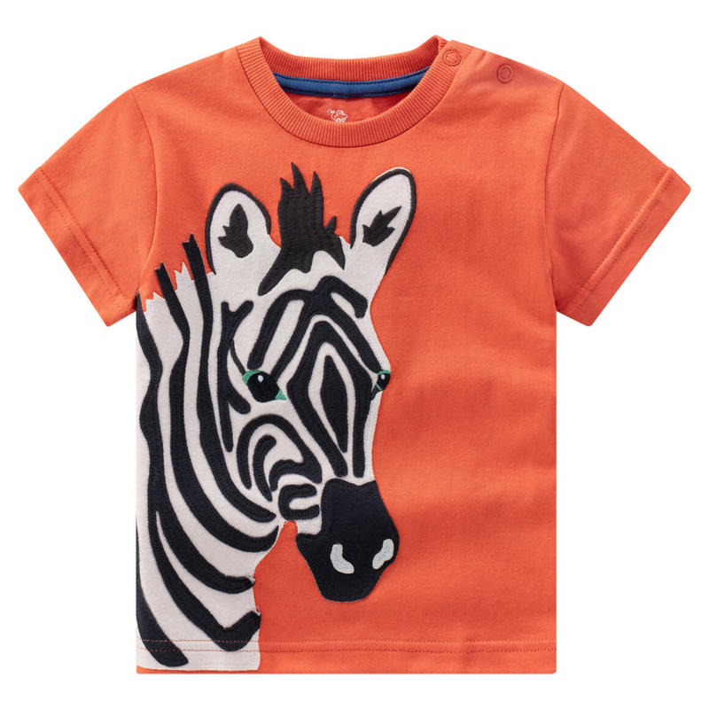 Baby T-Shirt mit Zebra-Applikation