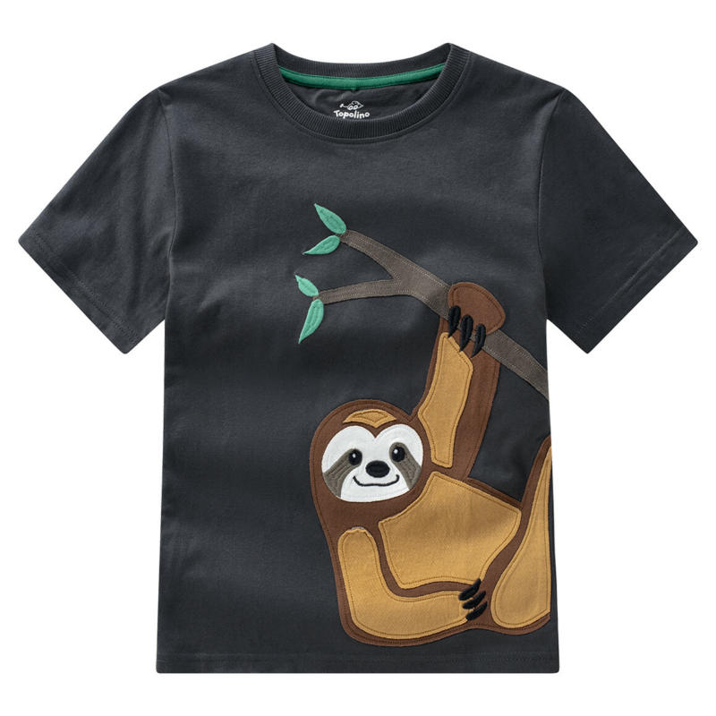 Kinder T-Shirt mit Faultier-Applikation