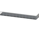 Hornbach Pertura Geländer-Komplettset Triton anthrazit L-Form Aluminium für Seitenmontage 13,5 m