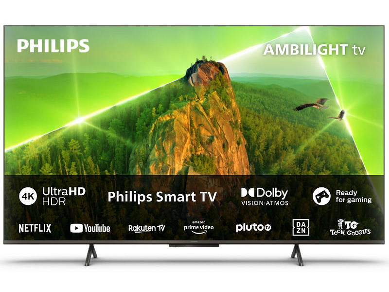Television LED Ambilight TV PHILIPS 55''/139 cm 55PUS8108/12, 4K UHD