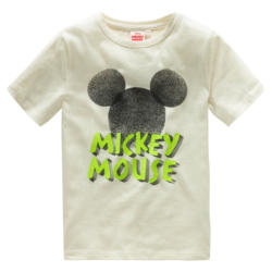 Micky Maus T-Shirt mit Neon-Schriftzug