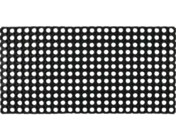 Gummiwabenmatte Domino schwarz 50x100 cm