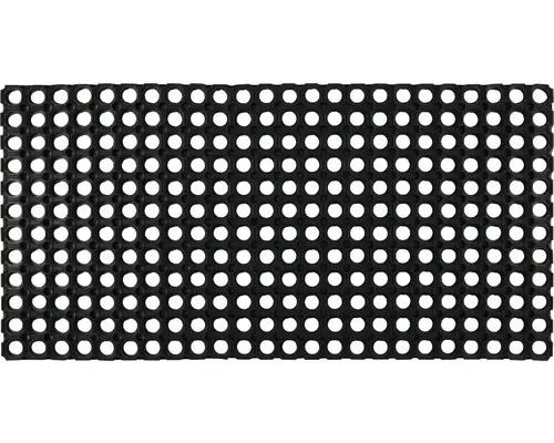 Gummiwabenmatte Domino schwarz 50x100 cm