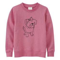 Mädchen Sweatshirt mit Hunde-Print (Nur online)