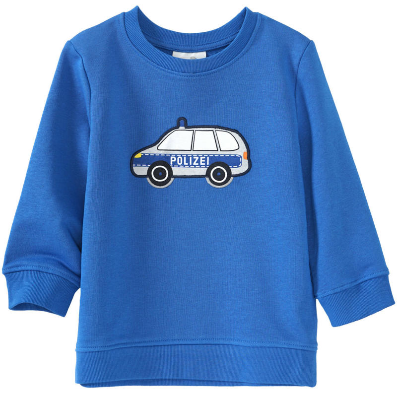 Kinder Sweatshirt mit Polizeiauto-Applikation