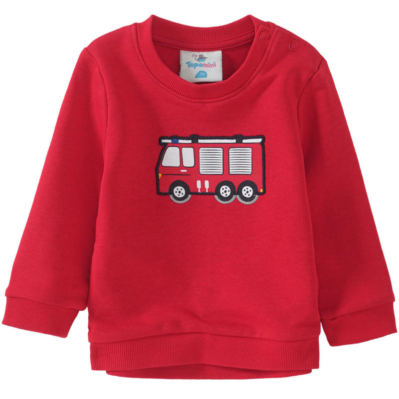 Baby Sweatshirt mit Feuerwehr-Applikation
