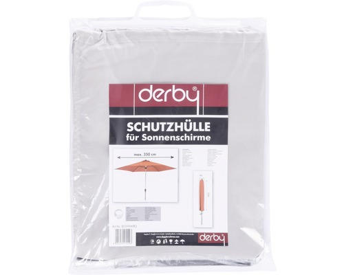 Schutzhülle Sonnenschirm Doppler bis max. 350 cm Polyester weiß