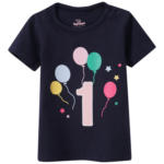 Ernsting's family Baby T-Shirt mit Geburtstagszahl - bis 17.04.2024
