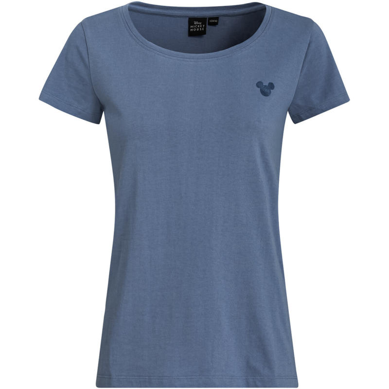 Micky Maus T-Shirt mit kleinem Flockprint
