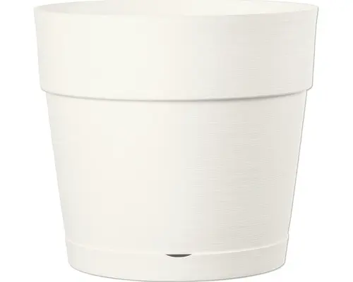 Pflanztopf Deroma vaso Save R Ø 29 H 26,3 cm Kunststoff weiß