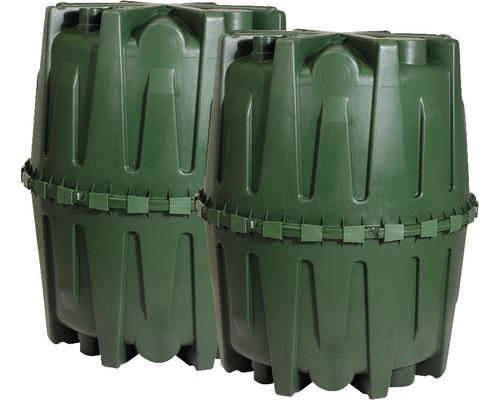 Erdtank 4rain Herkules Regenwassertank-Set 3200 L