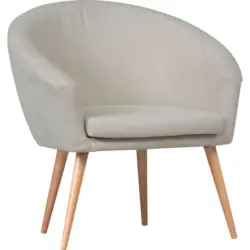 Sessel in Flachgewebe Beige