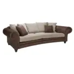 XXXLutz Lauterach - Ihr Möbelhaus bei Bregenz Sofa in Lederlook, Webstoff Braun, Beige