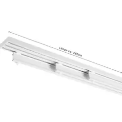 Flächenvorhangschiene 260 cm