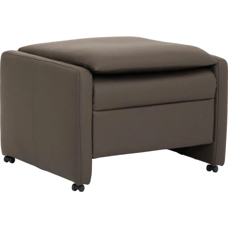 Hocker in Leder Schlammfarben